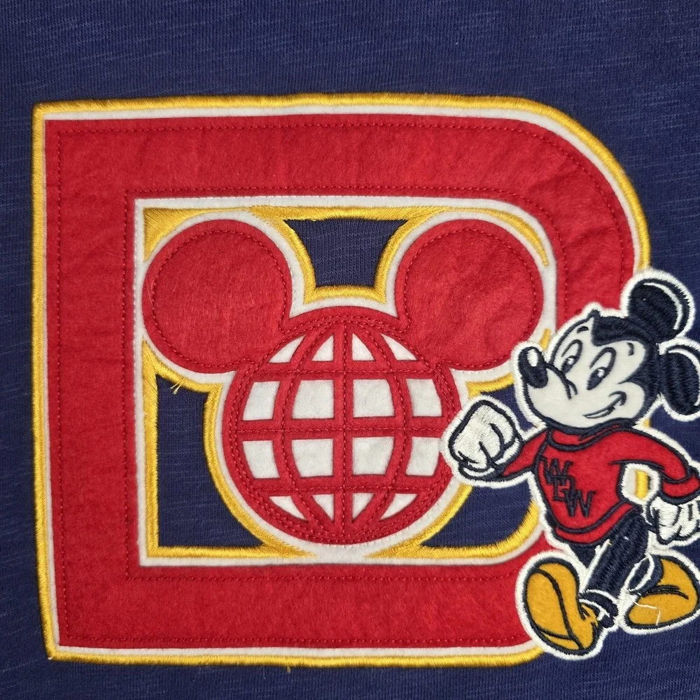Disney Mens US S WALT DISNEY WORLD 1971 Letterman‎ SWEATSHIRT VARSITY RETRO.E124 - Picture 4 of 12